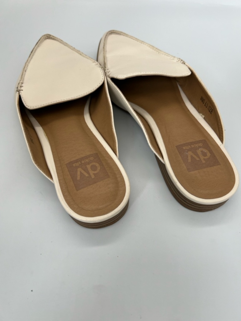DV by Dolce Vita Cream Pointed Slip-On Mules - Picture 4 of 4
